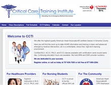 Tablet Screenshot of criticalcaretraininginstitute.com